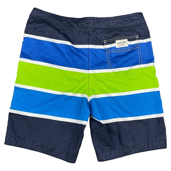 ABERCROMBIE & FITCH Board Shorts Men's Sz XL 36 x 10 Relaxed Drawstring Swim - Picture 2 of 10